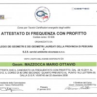 Attestato Certificatore Energetico