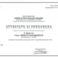 First Aid Certificate